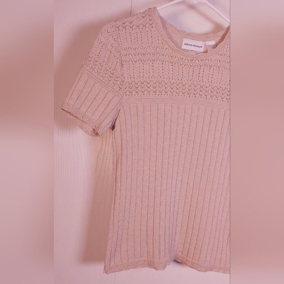 Alfred Dunner Vintage Beige Lightweight Sweater Top Size Small Knit Neutral - Picture 4 of 9